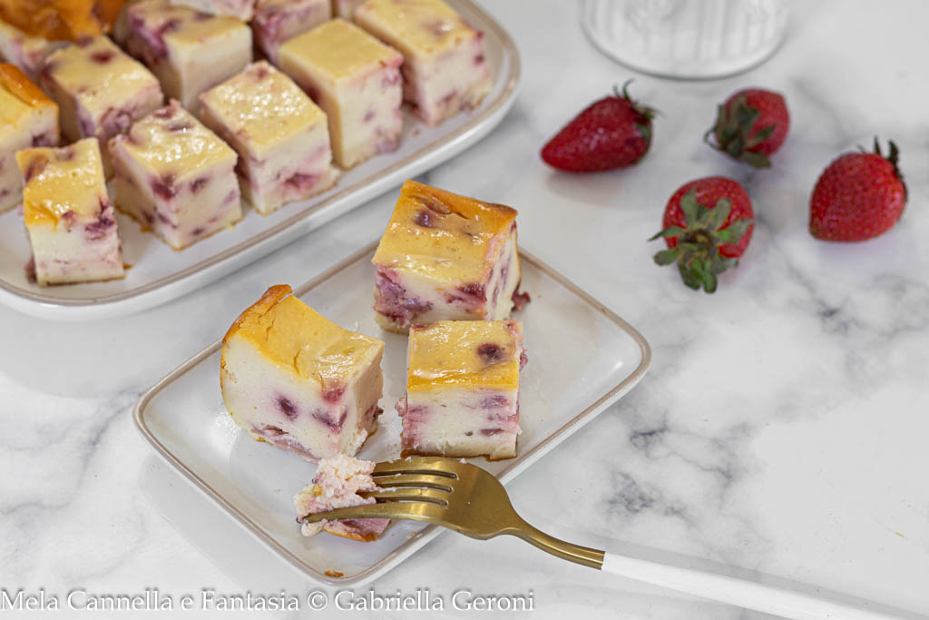 cheesecake alle fragole senza base