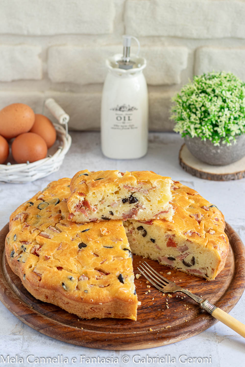 torta salata morbidissima con mortadella
