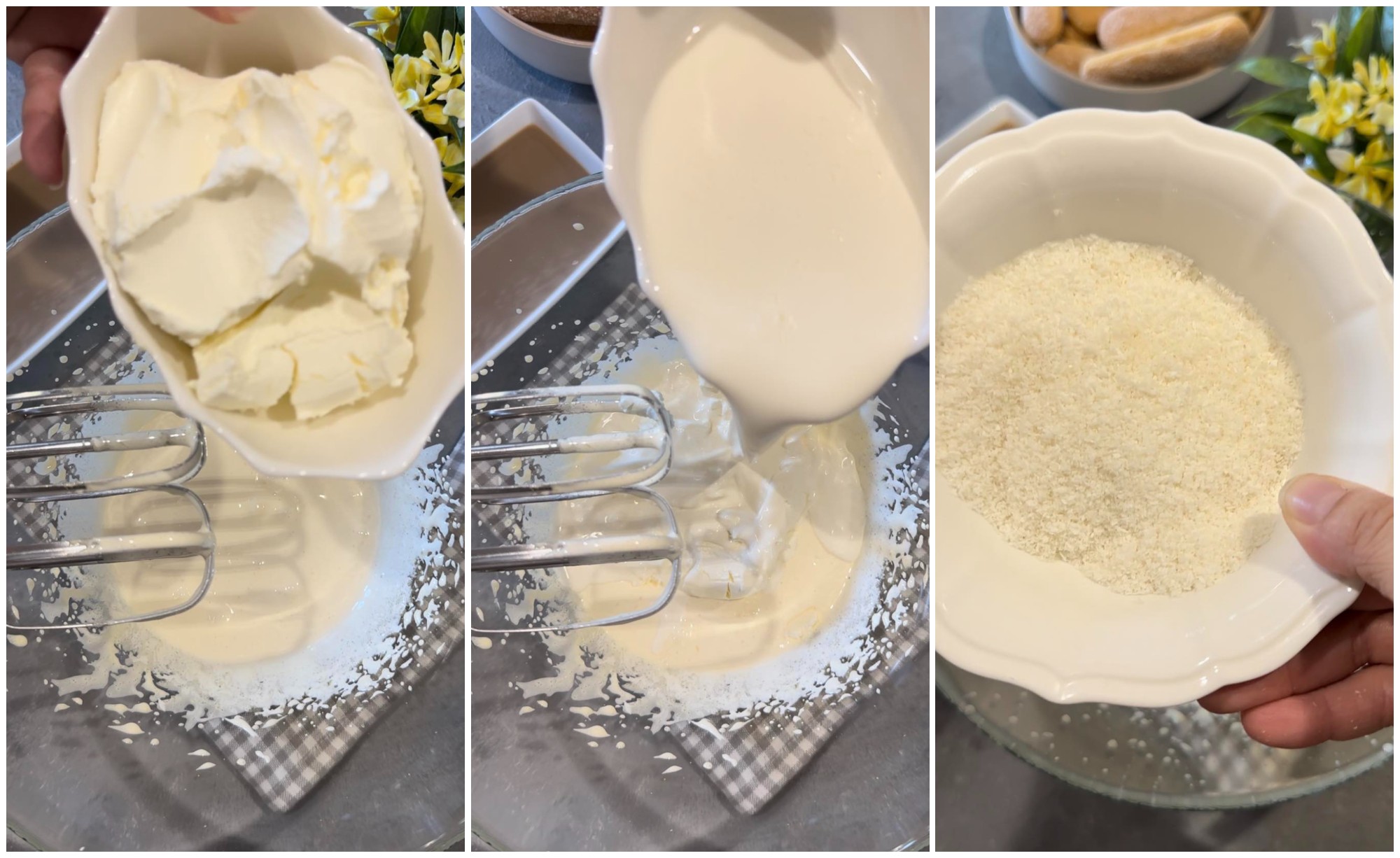 tiramisù al cocco e Nutella cremosissimo