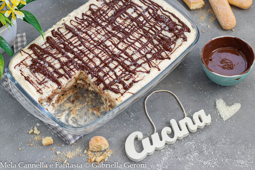 tiramisù cocco e nutella cremosissimo