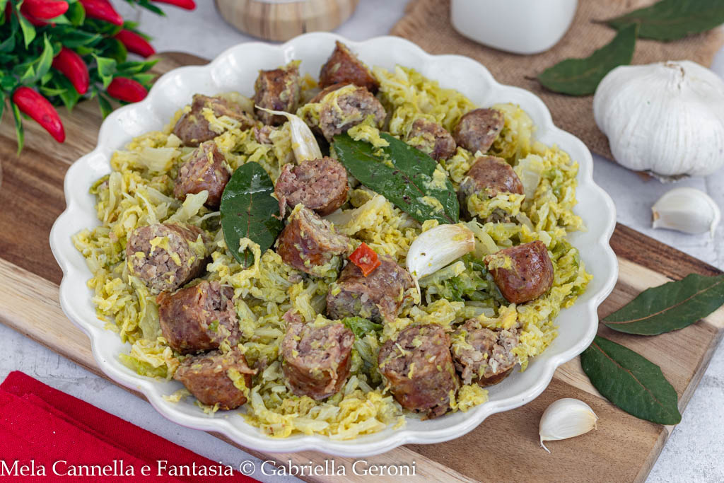 verza con salsiccia