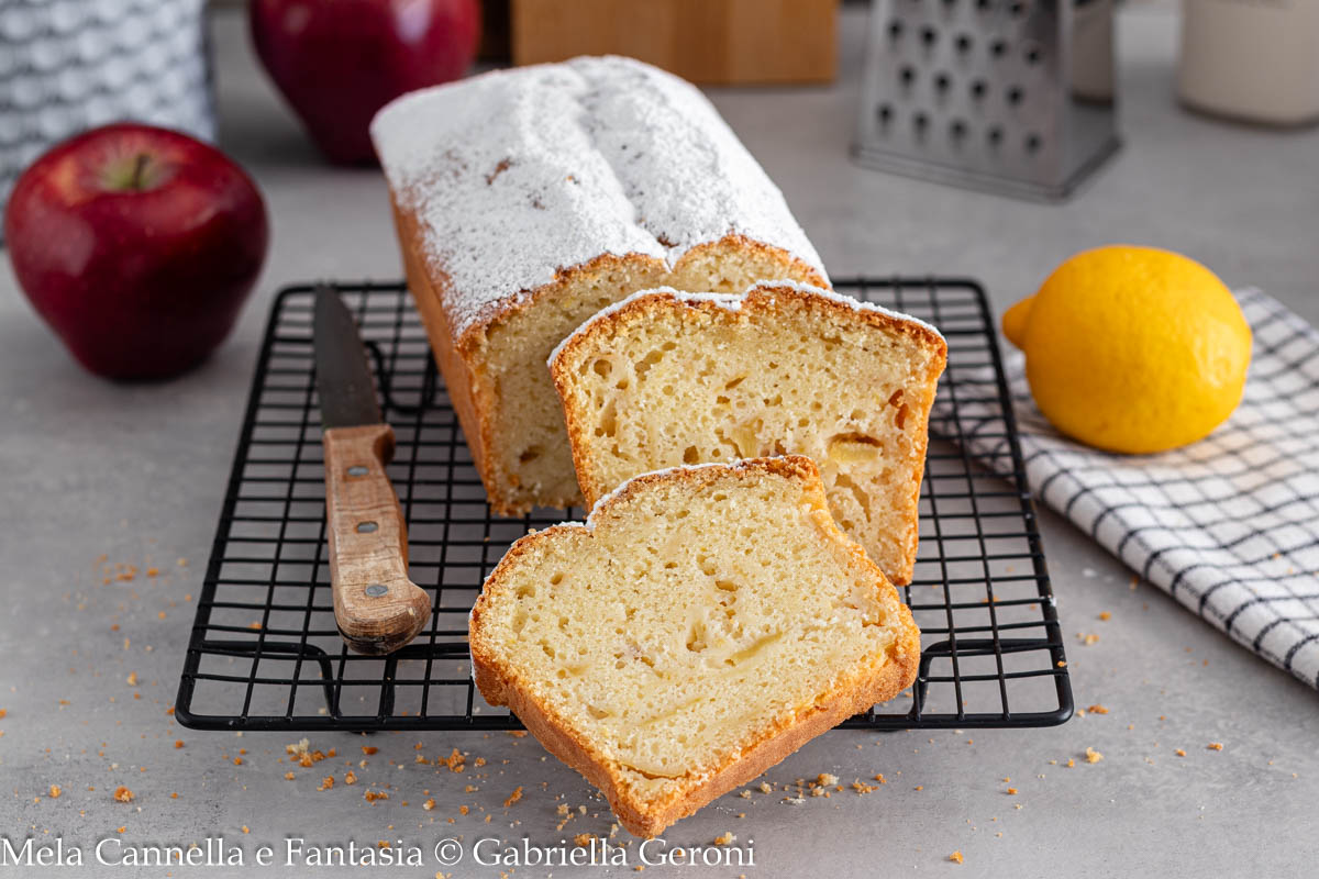 plumcake alle mele senza latte sofficissimo