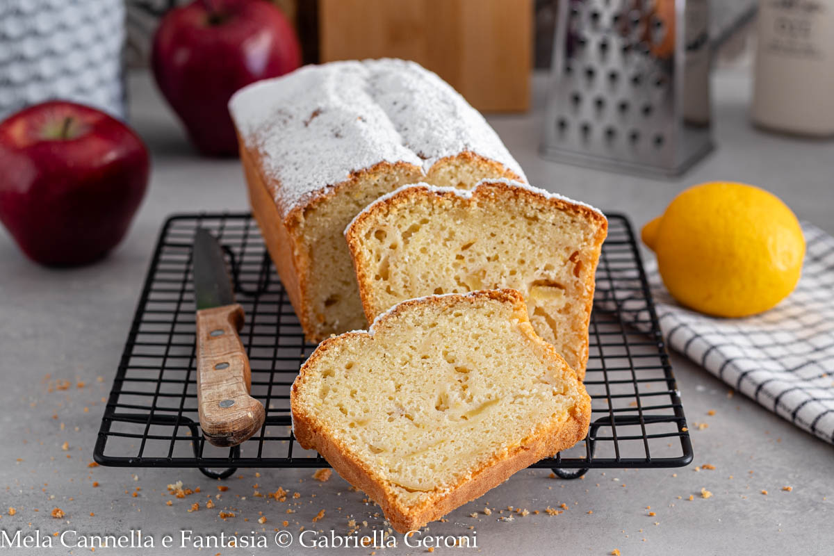 plumcake alle mele senza latte