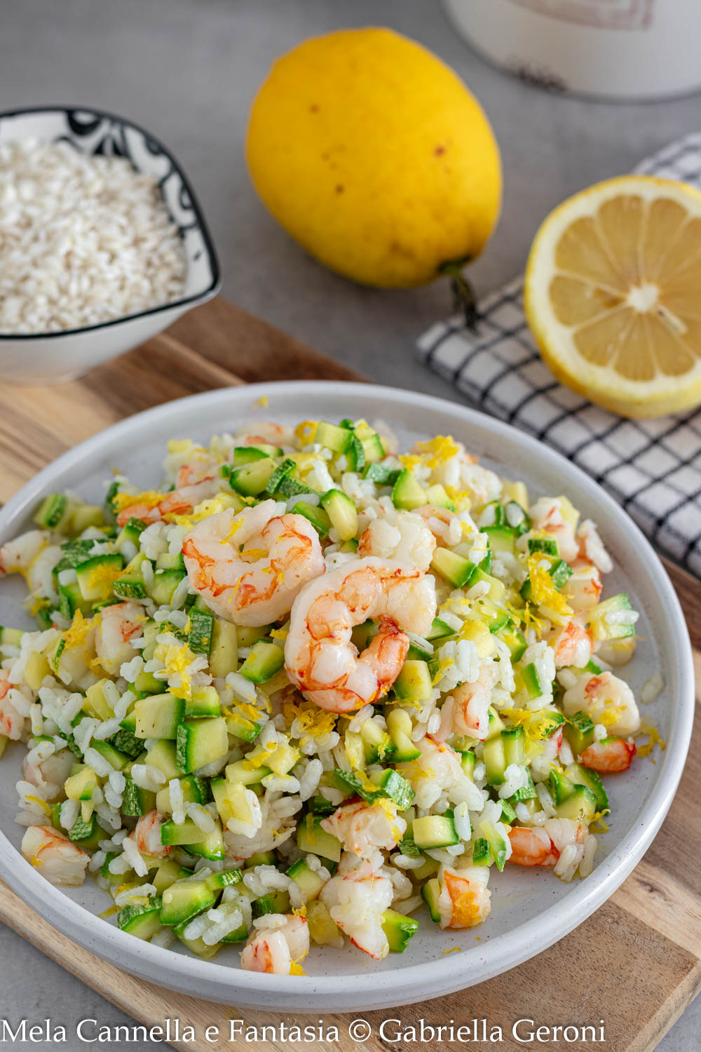 insalata di riso con zucchine