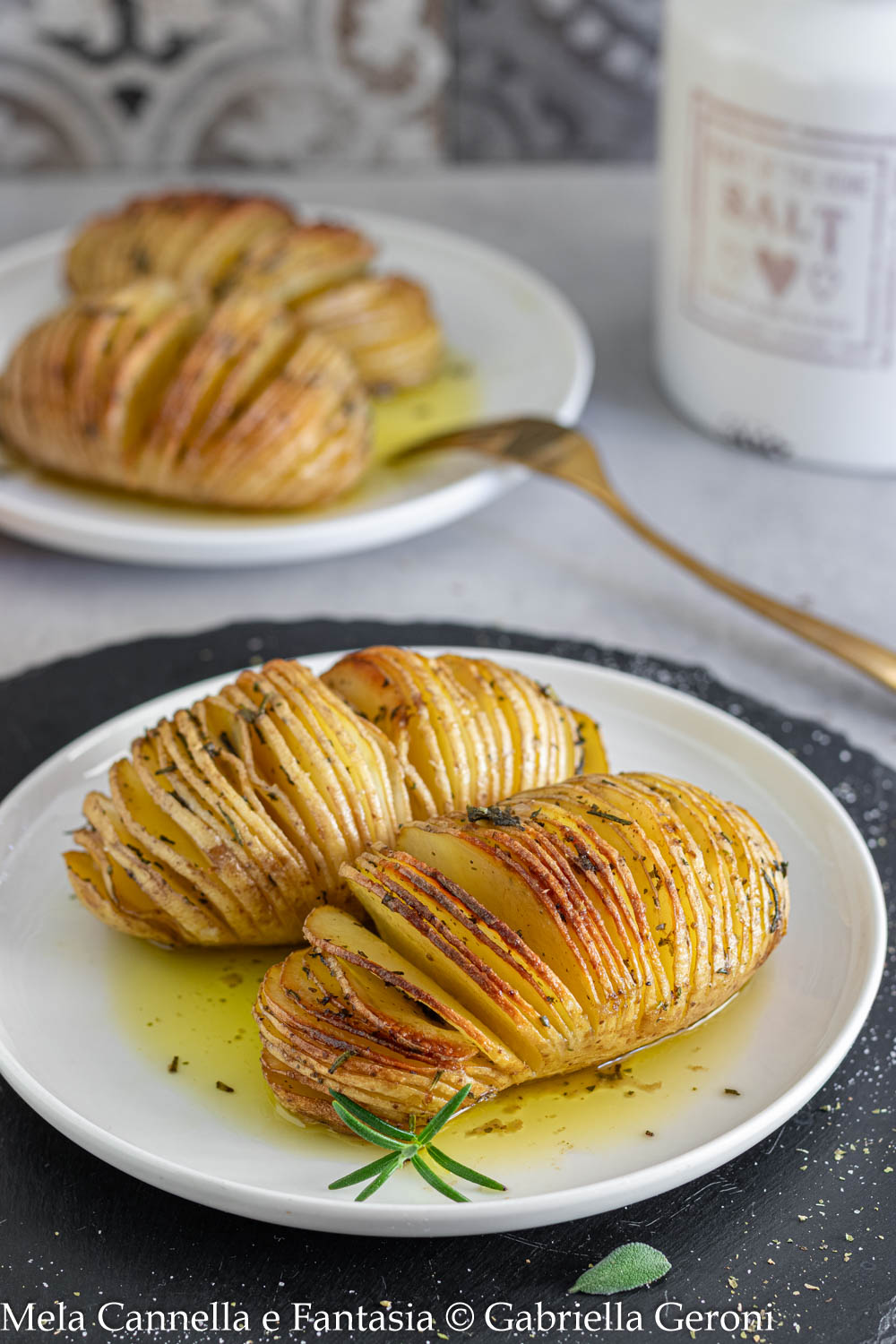 patate Hasselback in friggitrice ad aria