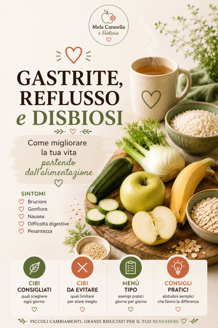 cosa mangiare per gastrite e reflusso