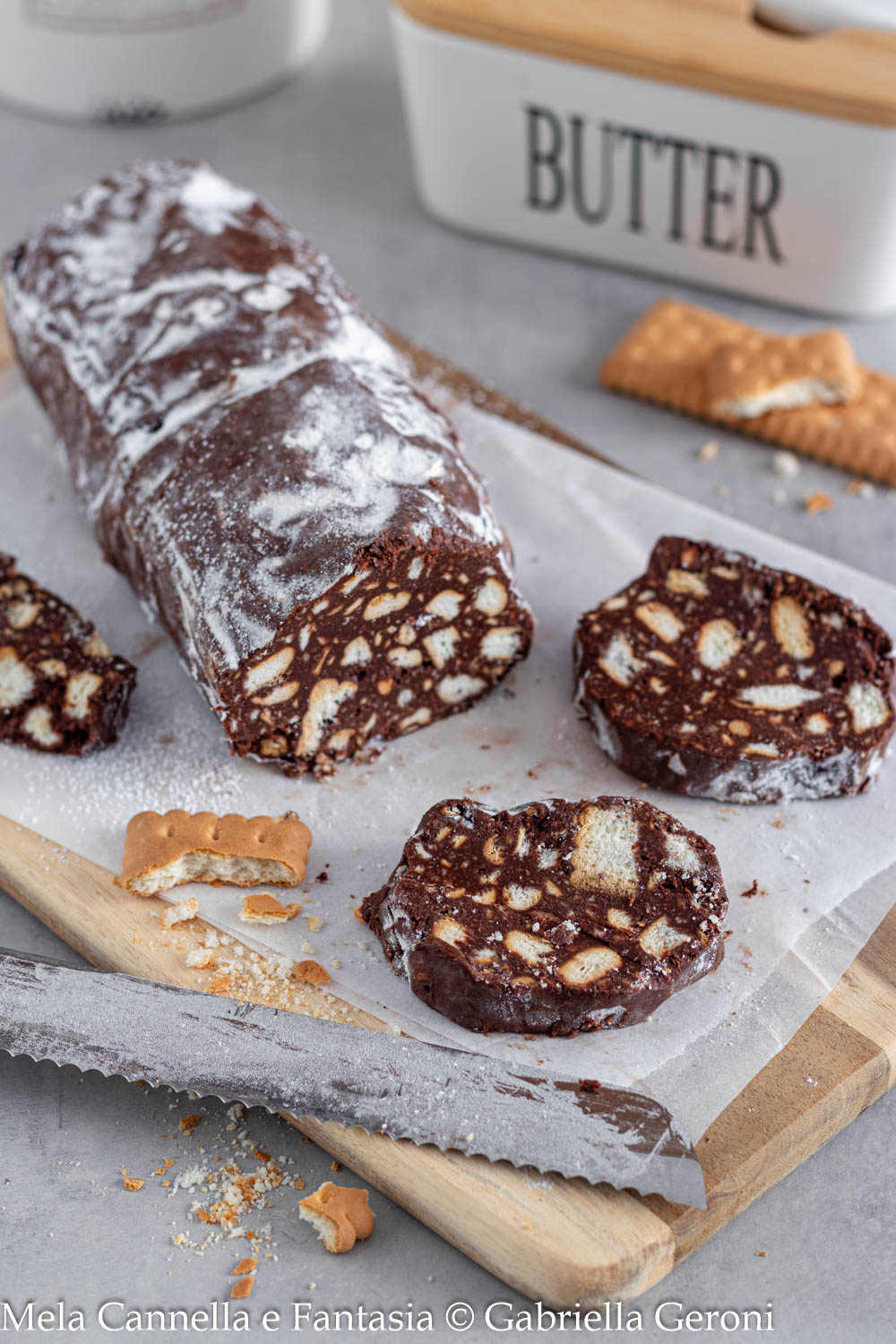 salame di cioccolato senza uova
