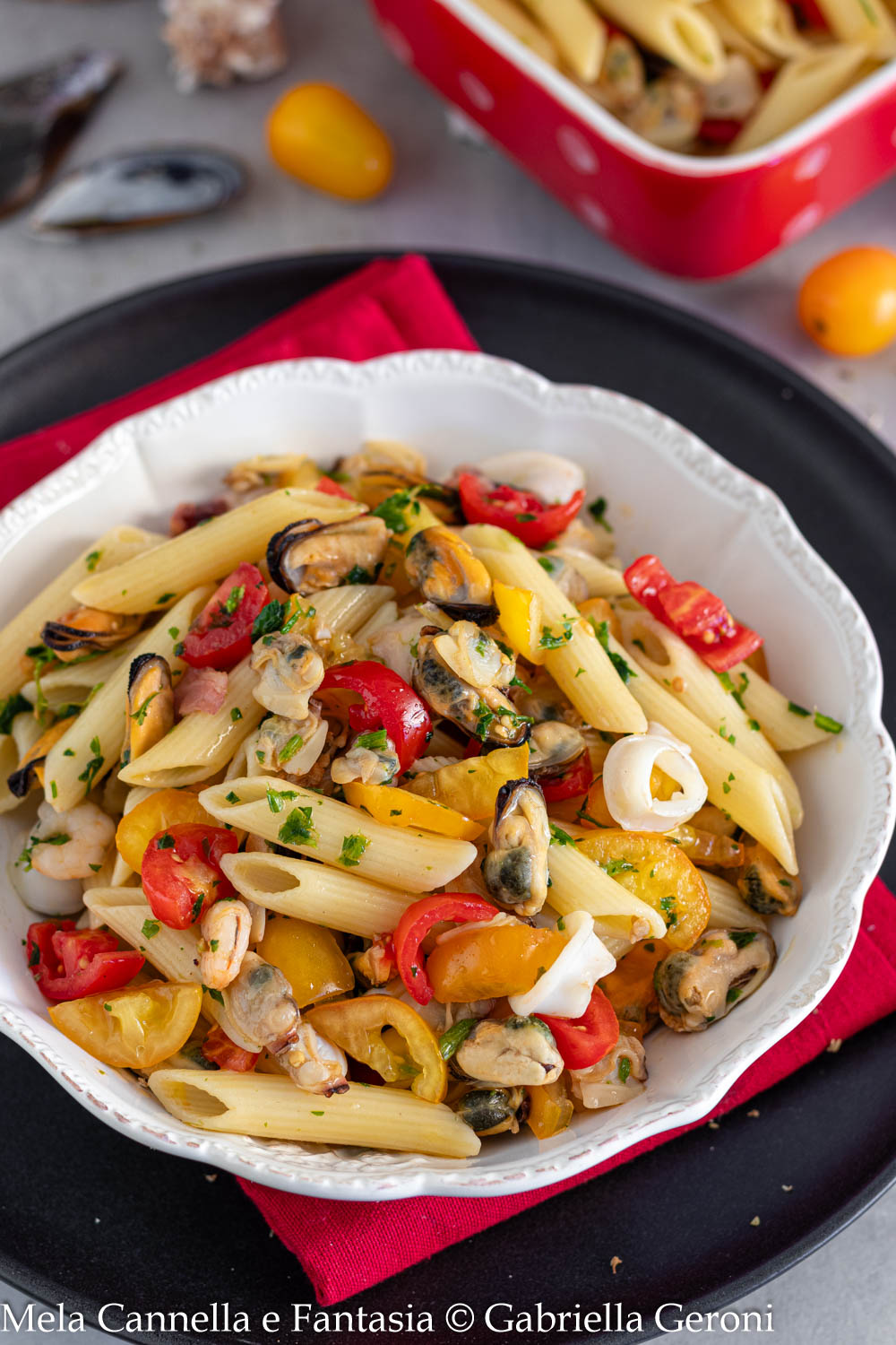 pasta fredda con pesce surgelato