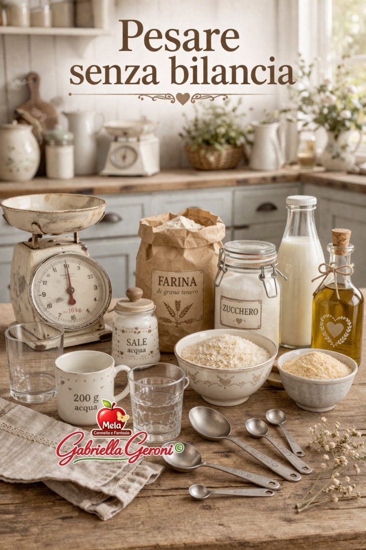 pesare in cucina senza la bilancia