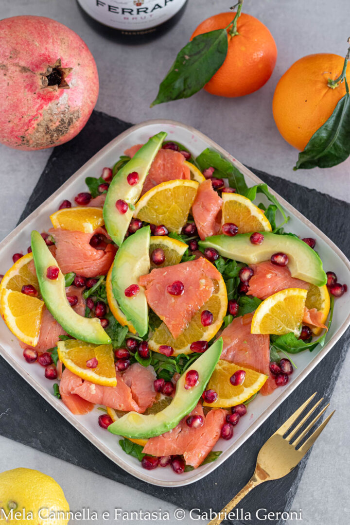 salmone affumicato marinato all'arancia