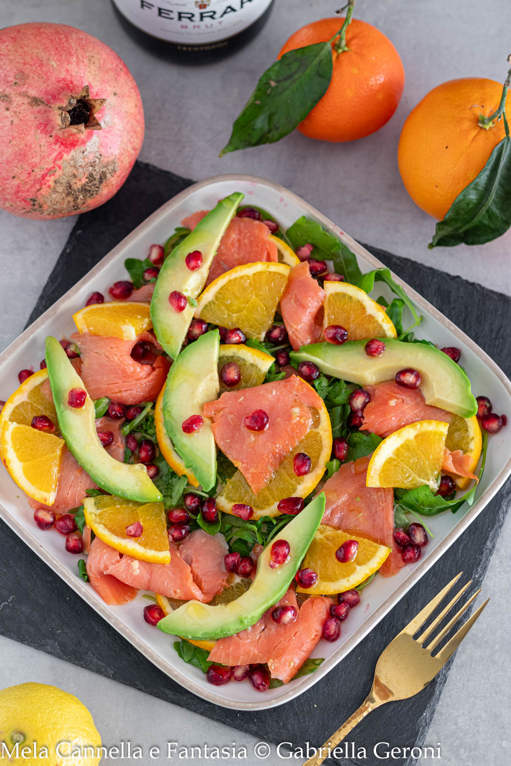 salmone affumicato marinato all'arancia