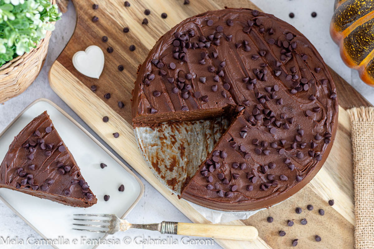torta vegana zucca e cioccolato