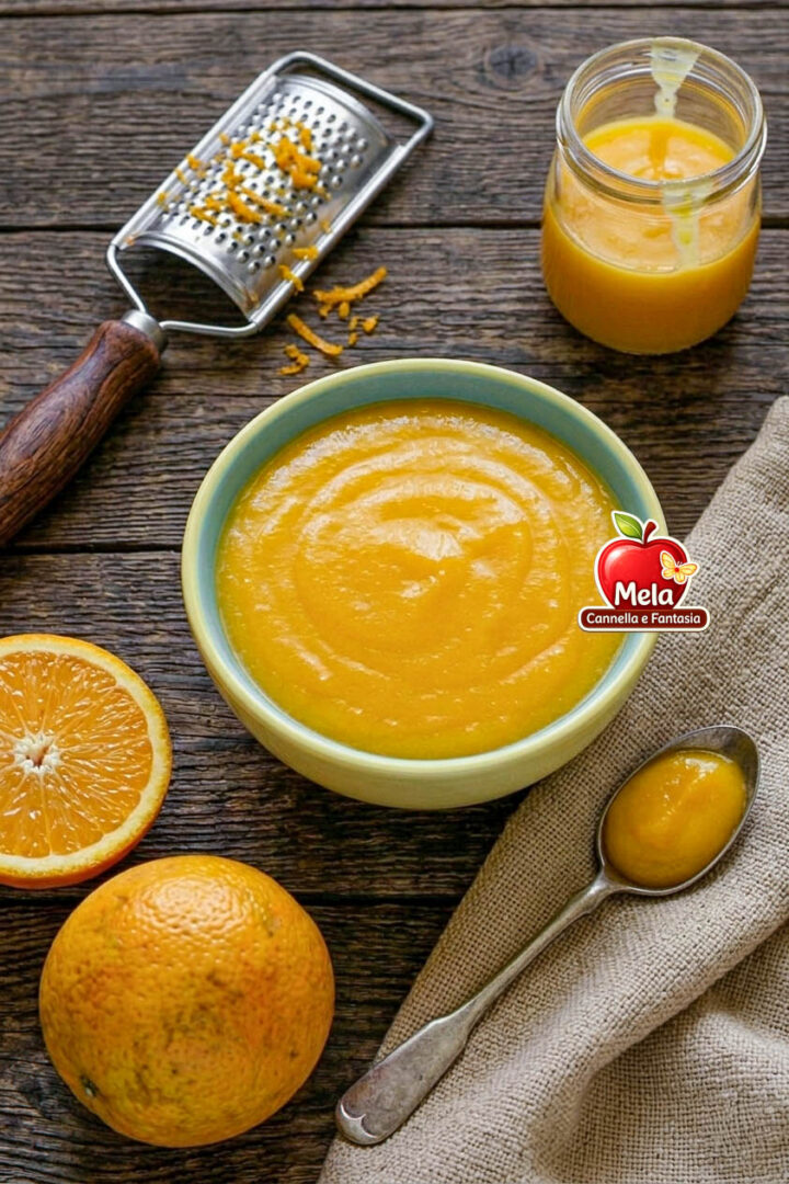 crema all'arancia senza uova senza latte