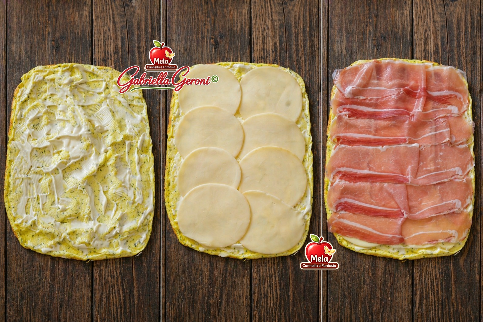 frittata farcita e arrotolata