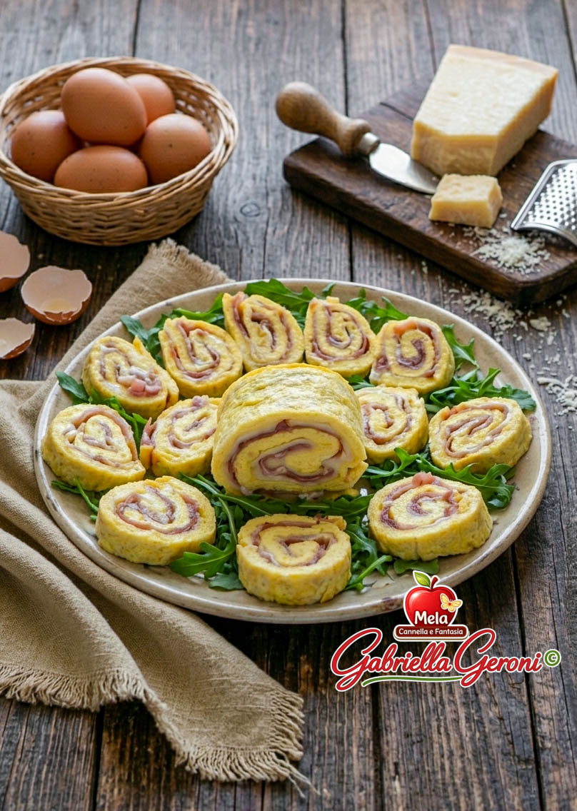 rotolo di frittata al forno