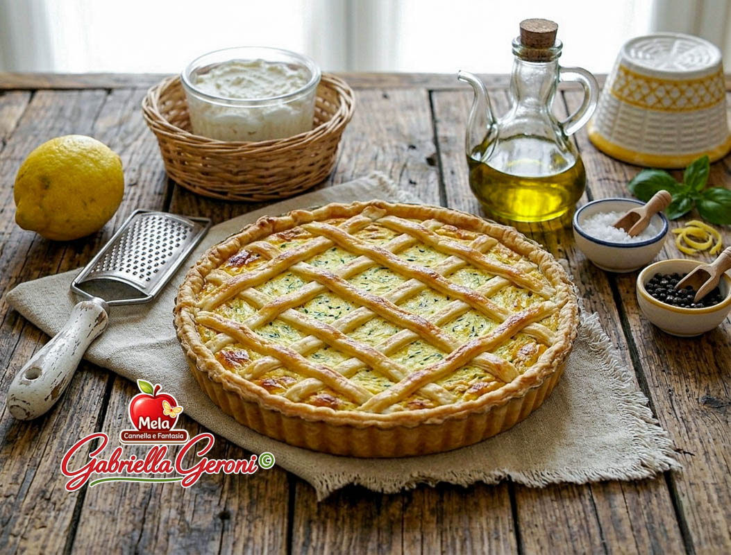 quiche light di ricotta e zucchine senza panna