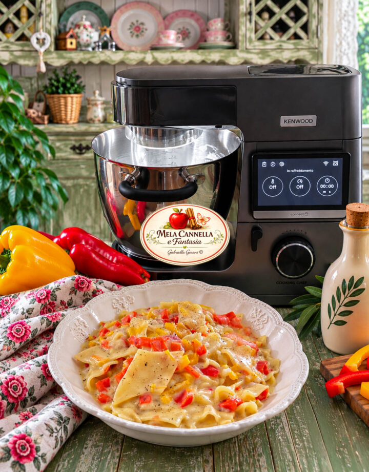 pasta con peperoni e stracchino Cooking Chef