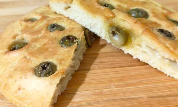 FOCACCIA CON IMPASTO LIQUIDO con friggitrice ad aria