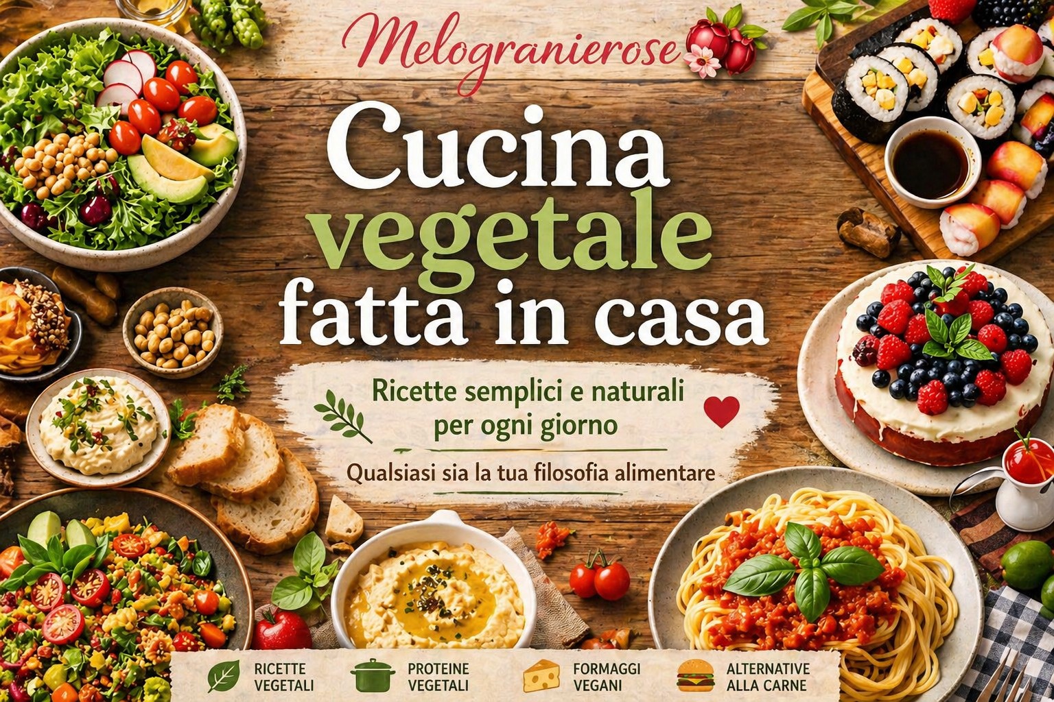 CUCINA VEGETALE: ricette sane dalla colazione al dolce