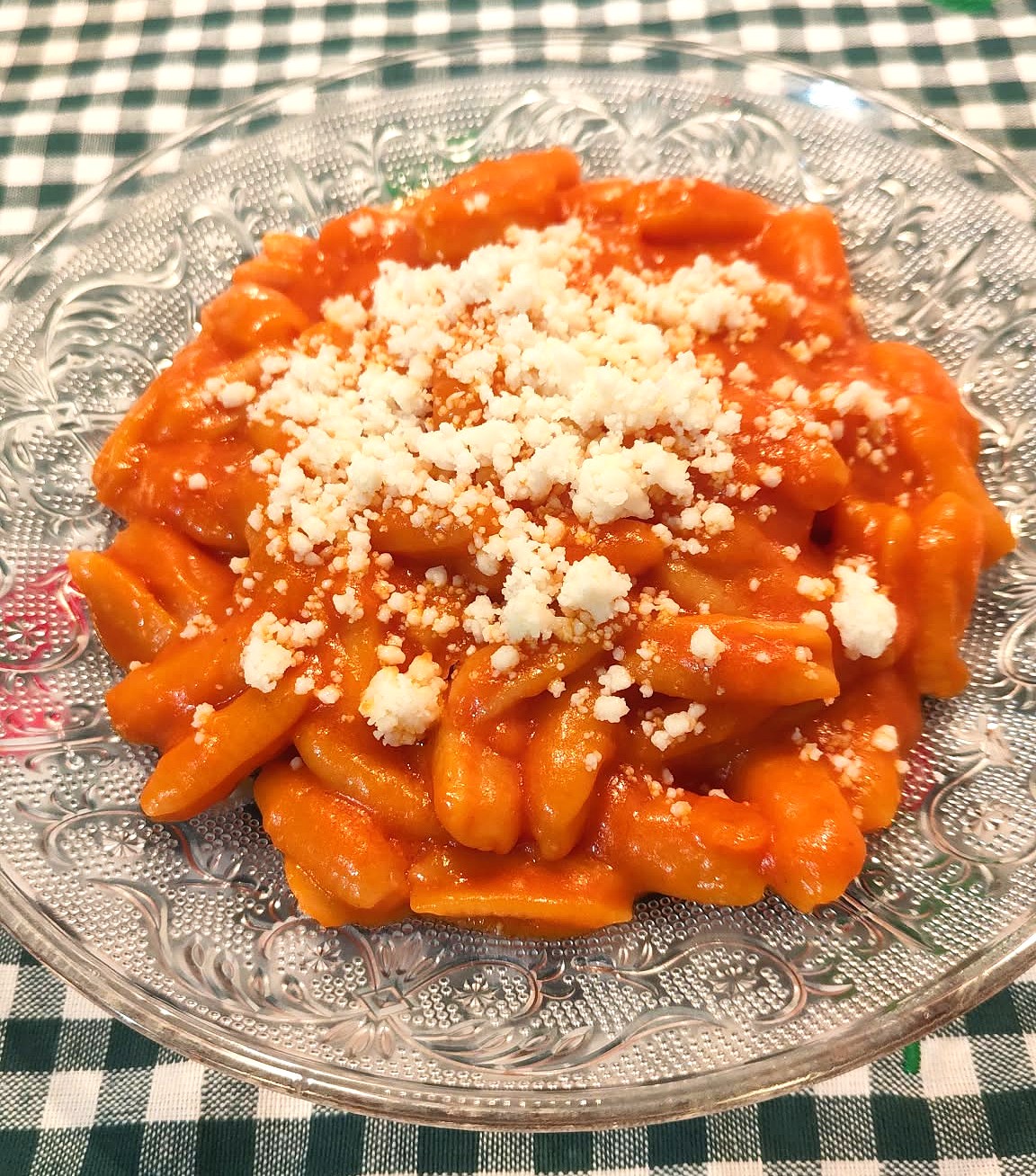 Ricetta risottata dei Gnocchetti sardi al pomodoro e pecorino con Monsieur Cuisine