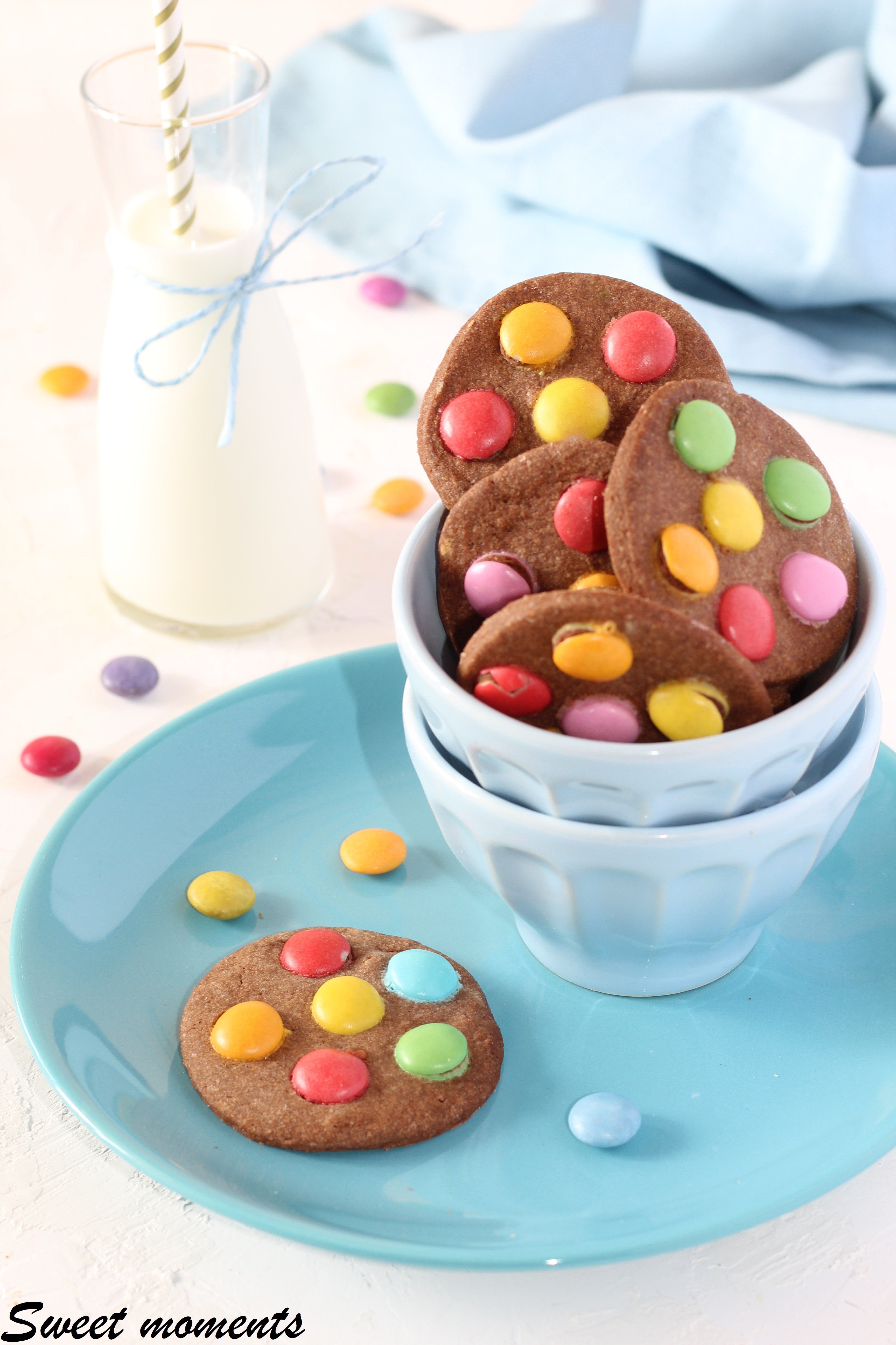 Biscotti Al Cacao Con Smarties