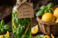 Liquore ai Fiori di Basilico e Limone - Ricetta Anti-Spreco con Basilico Fiorito