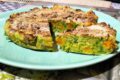 Tortino con zucca e zucchine in friggitrice ad aria