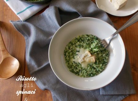 Risotto con spinaci e gorgonzola Risotto con spinaci e gorgonzola