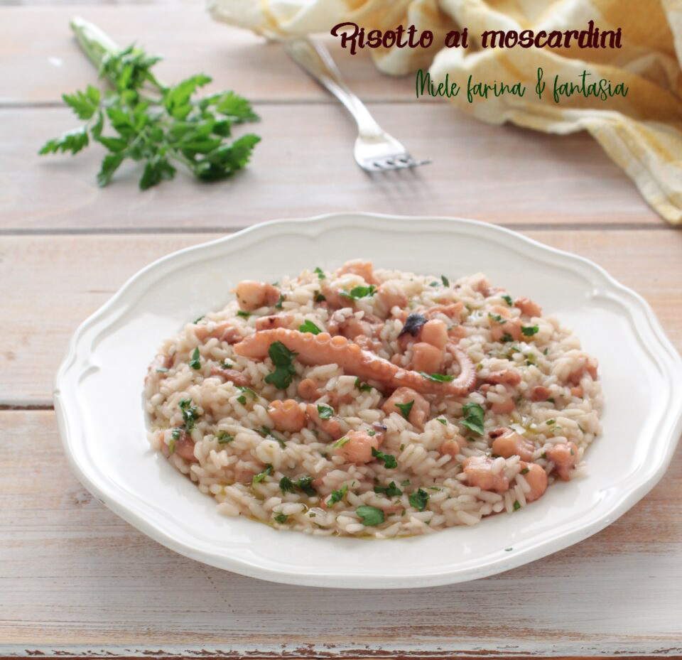Risotto con moscardini Miele farina & fantasia