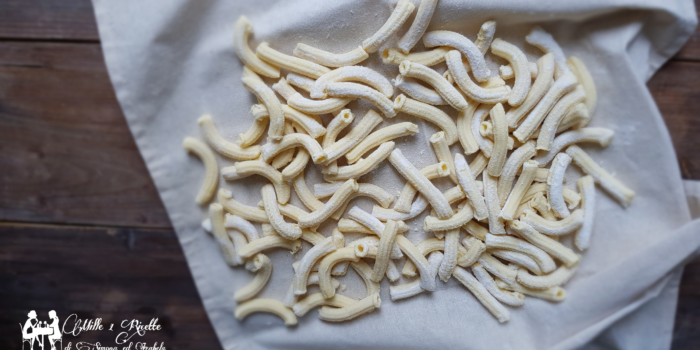 Sedanini rigati pasta fatta in casa