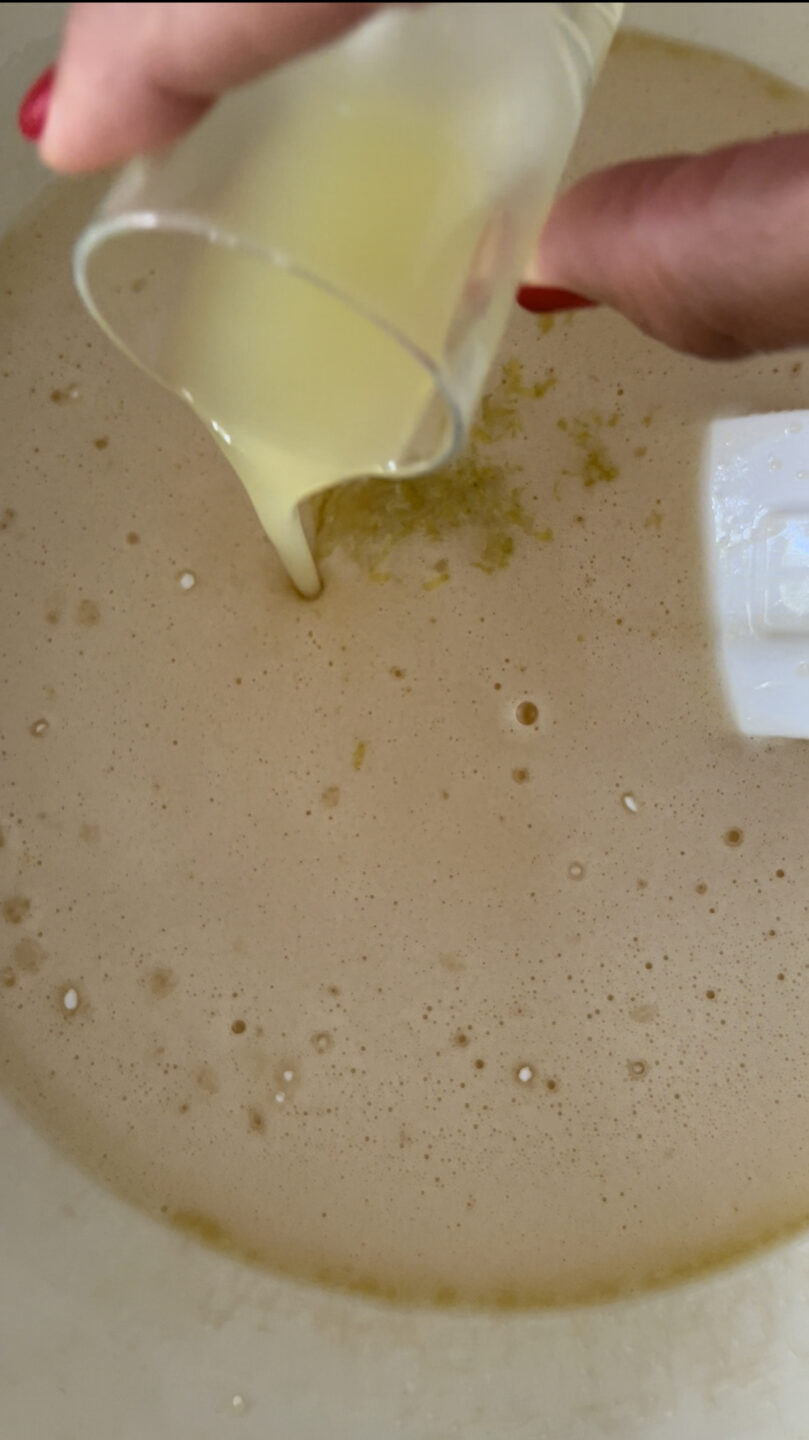 impasto torta caprese al limone