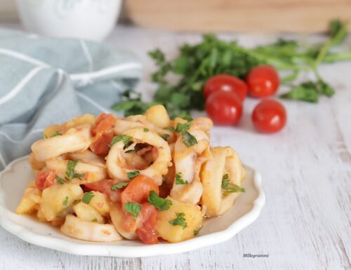 Calamari e patate, antipasto o secondo, scegli tu