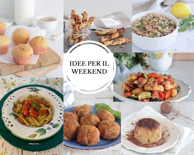 idee menù per il weekend
