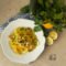 LINGUINE AL LIMONE E CURCUMA CON ZUCCHINE E GAMBERI