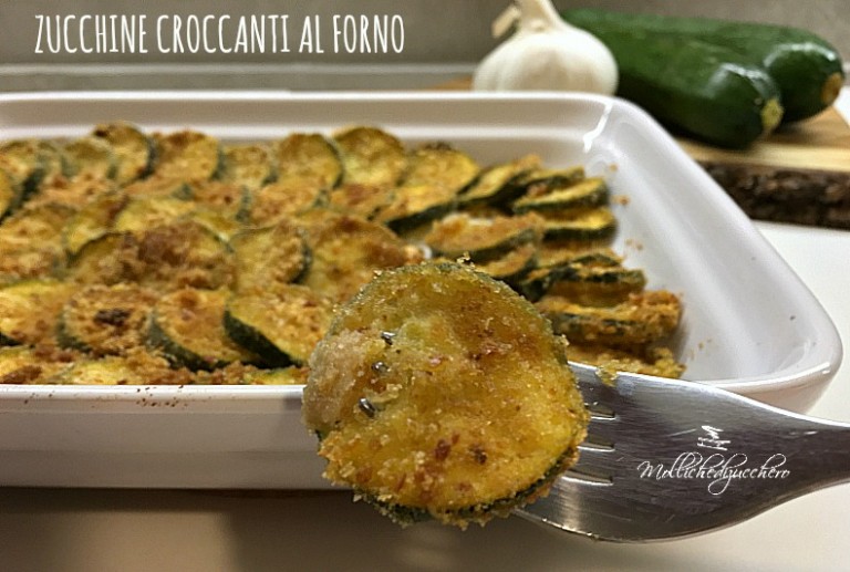 Zucchine croccanti al forno ricetta saporita - Mollichedizucchero