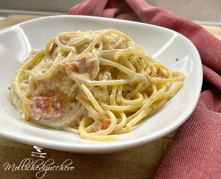 pasta con pomodorini e burrata