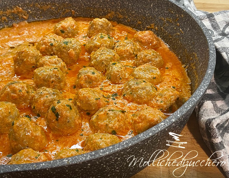 polpette con sughetto cremoso