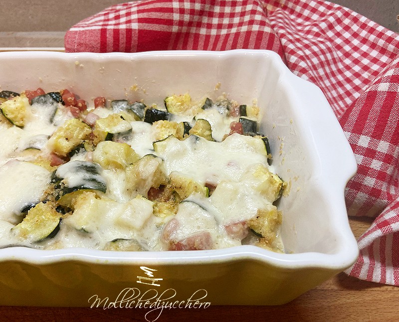 sformato di zucchine e mozzarella