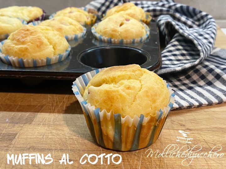 muffins salati con cotto