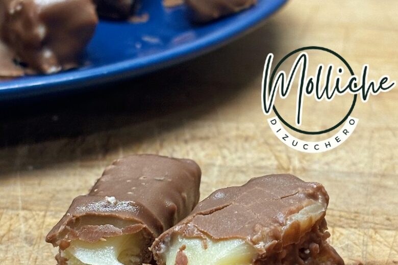Barrette al cioccolato e caramello