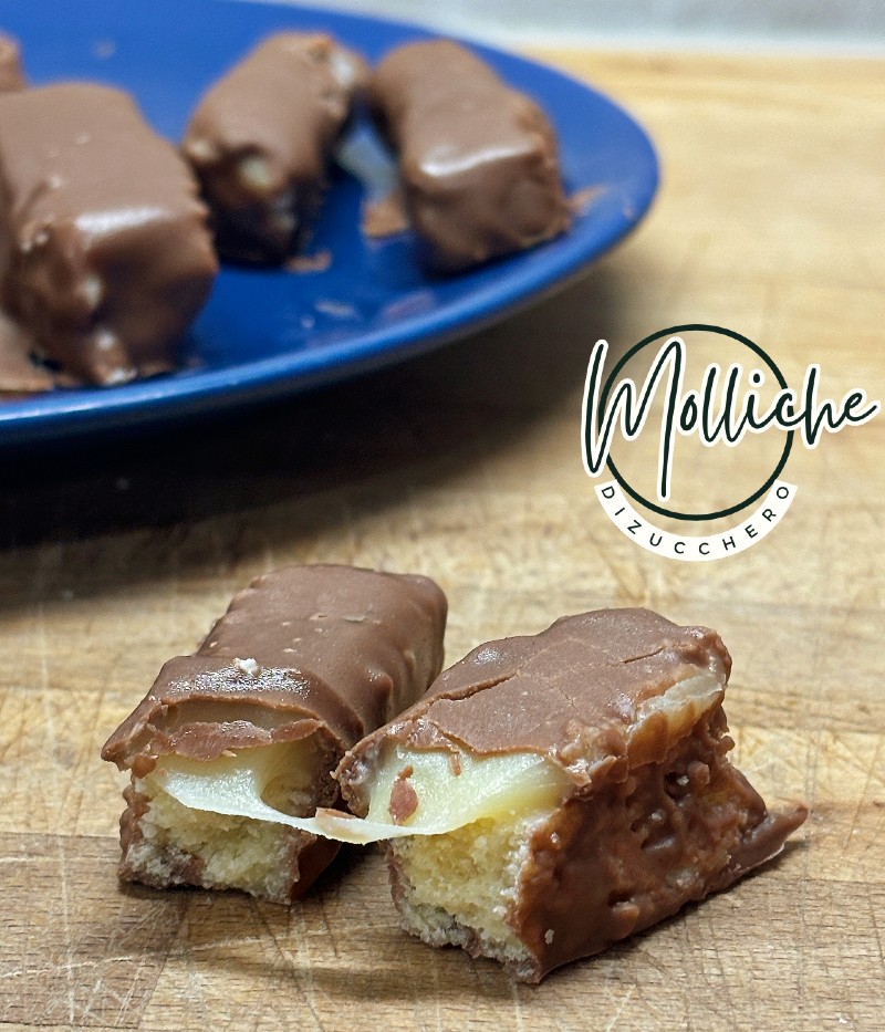 barrette al cioccolato e caramello