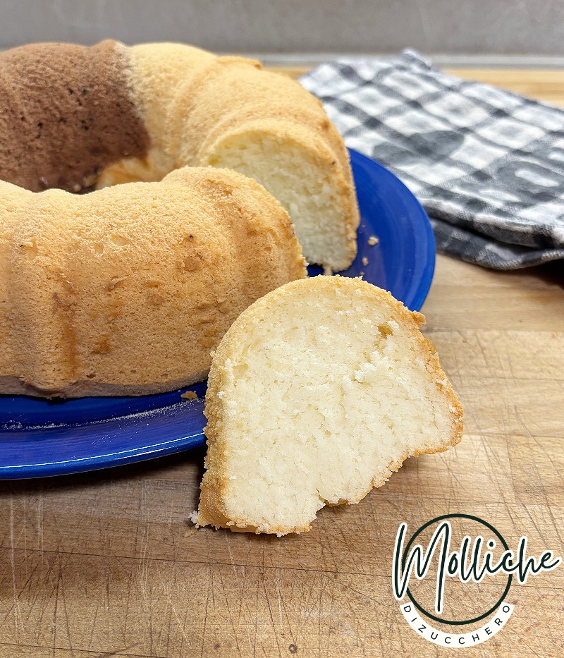 ciambella bicolore di albumi