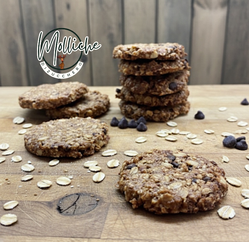 biscotti integrali con mandorle e cioccolato