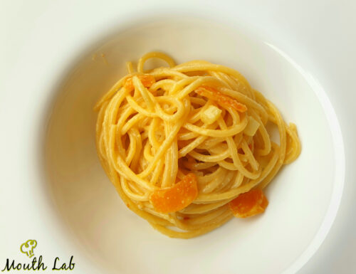 Spaghetti con Bottarga e Sedano
