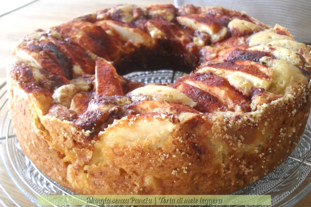 Torta di mele leggera, cotta con fornetto Versilia, diario di una dieta - Giorno 385, Mangia senza Pancia