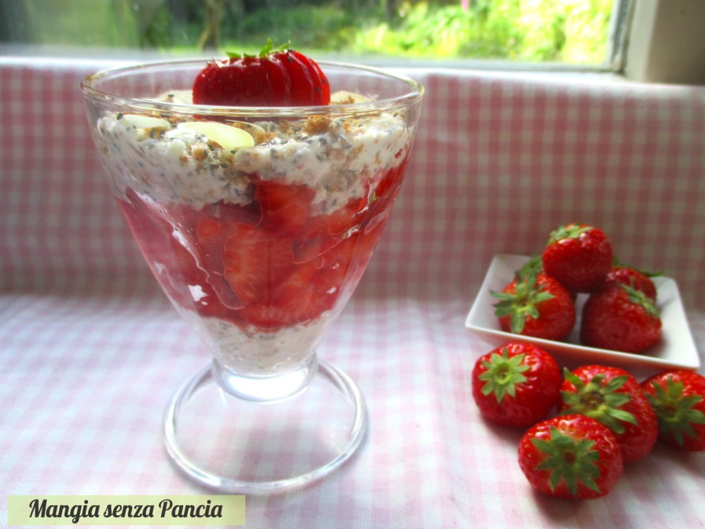 Fragole e ricotta croccante, Mangia senza Pancia