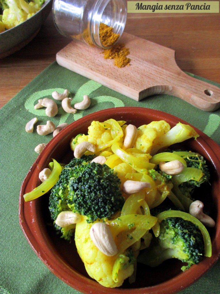 Broccoli e cavolfiore al curry, Mangia senza Pancia