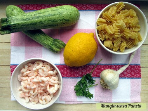 Pasta con zucchine e gamberetti al limone, Manga senza Pancia