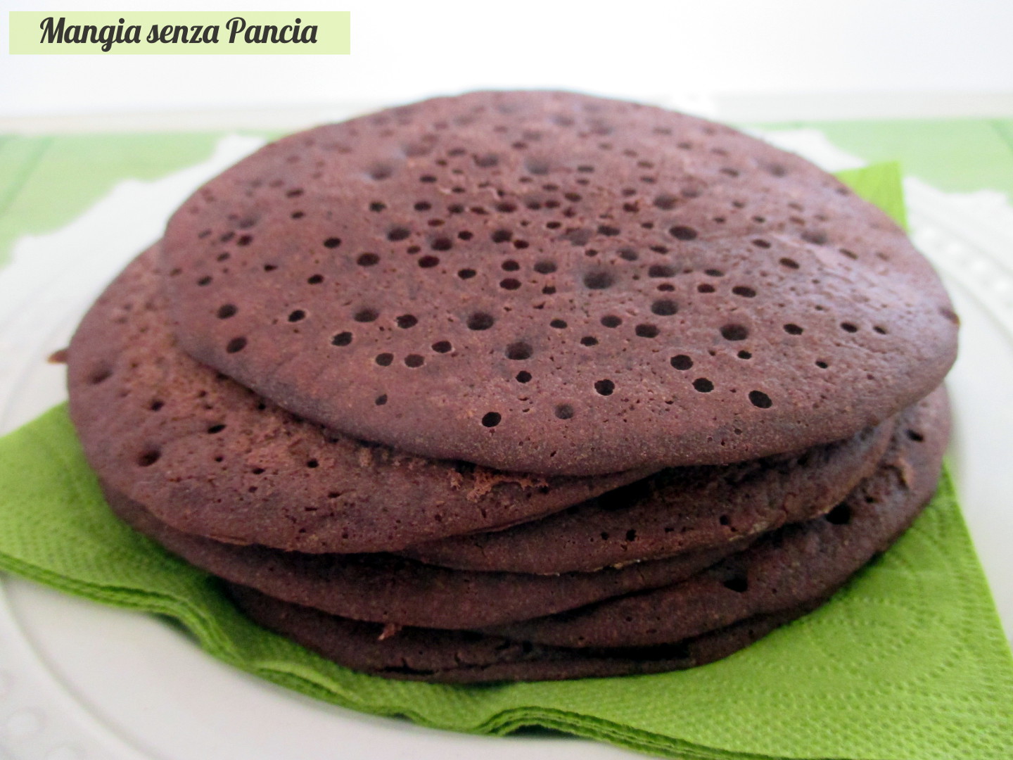 Pancakes al cacao vegan e senza glutine