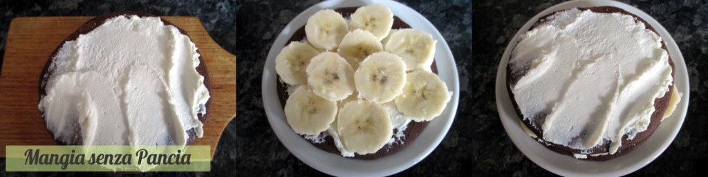 Tortina di pancakes al cacao senza uova o glutine, Mangia senza Pancia